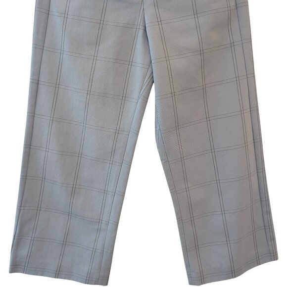 Paul & Joe Sister Womens Size 34 (US 2) Blue Windowpane Check Crop Pocket Pants - Picture 5 of 10